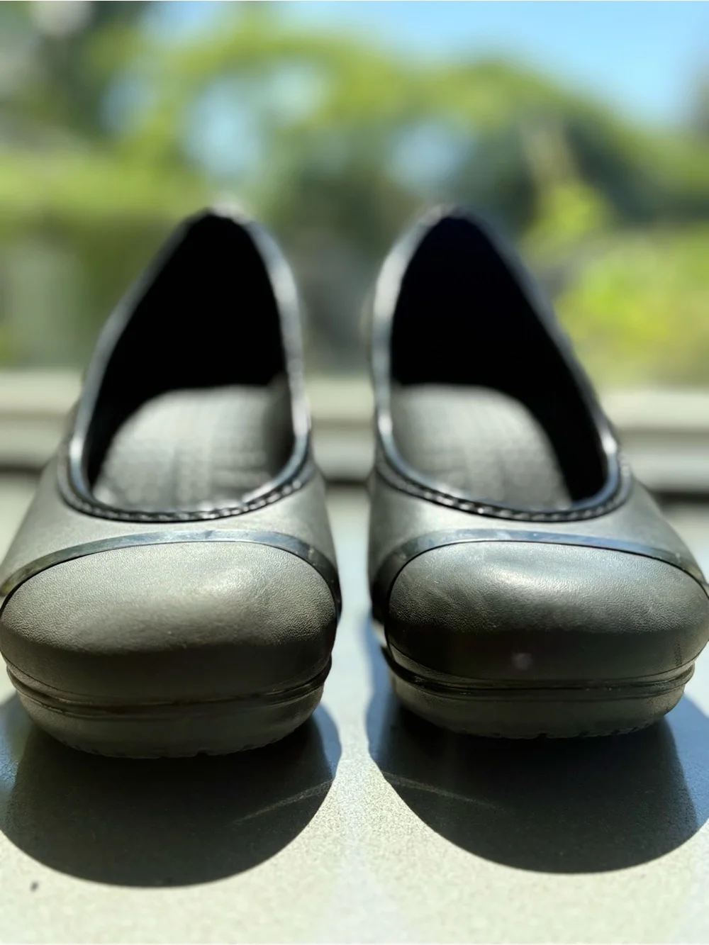 Crocs Cap Toe Wedge Slip-On Pumps – Black – Size 7